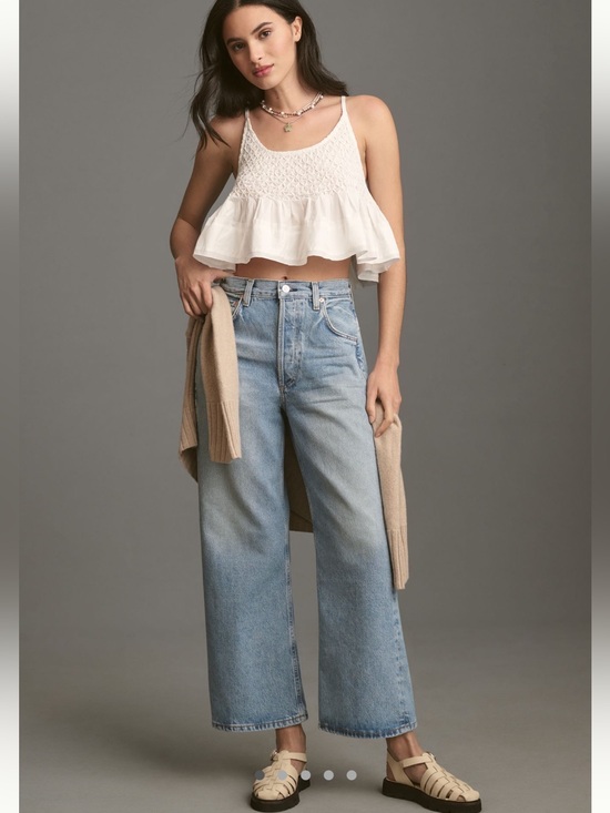 Citizens Of Humanity Denim - Citizens Of Humanity Gaucho Vintage High Rise Crop Wide Leg Jeans